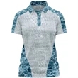 Mossy Oak® Women's Polyester Interlock Raglan Polo, UPF 50+ | https://www.bestnamebadges.com