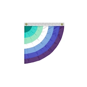 3'x3' Gay Men Pleated Half Fan- Right Side | https://www.bestnamebadges.com