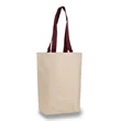 Tote Bag With Contrasting Web Handles 12 Oz | https://www.bestnamebadges.com