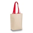 Tote Bag With Contrasting Web Handles 12 Oz | https://www.bestnamebadges.com