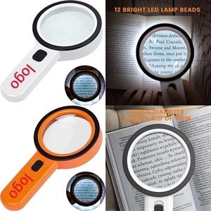 30X Magnifying Glass With Led Light