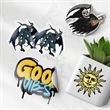 2" Static Cling Decals | https://www.bestnamebadges.com