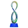Duarte Award on Sheffield Base - Blue | https://www.bestnamebadges.com