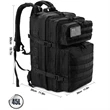 Custom Large Hiking Molle 3 Day military Tactical Backpack | https://www.bestnamebadges.com