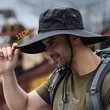 Custom Wide Brim Waterproof Bucket Hat | https://www.bestnamebadges.com