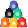 Custom Bulk Gym Sports Shopping Drawstring Cinch Backpack | https://www.bestnamebadges.com