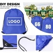 Custom Bulk Gym Sports Shopping Drawstring Cinch Backpack | https://www.bestnamebadges.com