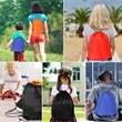 Custom Bulk Gym Sports Shopping Drawstring Cinch Backpack | https://www.bestnamebadges.com