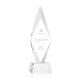 Manilow Award on Robson Base - Clear | https://www.bestnamebadges.com