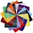 Custom Polyester Kerchief Full Color Square Bandana | https://www.bestnamebadges.com