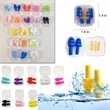 19 Colors Christmas Tree Shaped TPE Earplugs w/ Clear Case | https://www.bestnamebadges.com