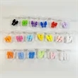 19 Colors Christmas Tree Shaped TPE Earplugs w/ Clear Case | https://www.bestnamebadges.com