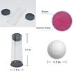 Three Pcs Practice Golf Ball Set w/ Clear Tube | https://www.bestnamebadges.com