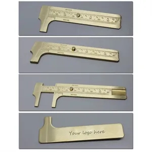 Mini Portable Pocket Double Scale Brass Vernier Caliper