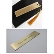 EDC Mini Portable Double Scale Brass Ruler w/ Golden Tassels | https://www.bestnamebadges.com