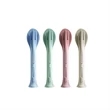 Portable 3 In 1 Biodegradable Wheat Straw Cutlery Set | https://www.bestnamebadges.com
