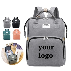Multifunctional Diaper Mummy Bag With Folding Bed