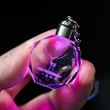 Custom Led Light Engraving Key Holder Laser Crystal Keychain | https://www.bestnamebadges.com