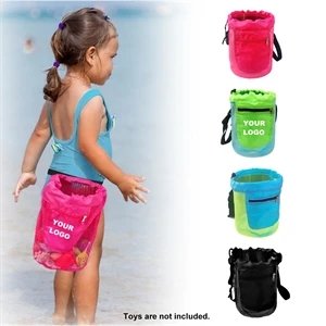 Kids Beach Shell Toy Mesh Waist Bag