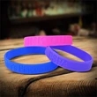 1/2" Width Custom Logo Silicone Wristbands | https://www.bestnamebadges.com