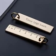 EDC Mini Portable Retro Brass Ruler w/ Key Ring | https://www.bestnamebadges.com
