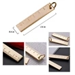 EDC Mini Portable Retro Brass Ruler w/ Key Ring | https://www.bestnamebadges.com