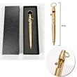Creative EDC Solid Brass Bolt Action Pen with Hanging Ring | https://www.bestnamebadges.com