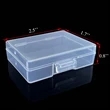 Transparent Mini Rectangle Storage Case Plastic Boxes | https://www.bestnamebadges.com