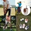Mini Portable Pu Golf Ball Waist Bag | https://www.bestnamebadges.com