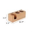Multifunctional BPA Free Wood Coffee Filter Tamper Holder | https://www.bestnamebadges.com