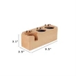 Multifunctional BPA Free Wood Coffee Filter Tamper Holder | https://www.bestnamebadges.com
