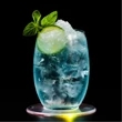 Led Luminous Acrylic Round Coaster Cup Mat | https://www.bestnamebadges.com