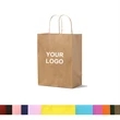 Color Customizable Kraft Paper Shopping Bag | https://www.bestnamebadges.com