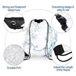 PVC Clear Drawstring Backpack Bag | https://www.bestnamebadges.com