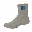 Fuzzy Crew Socks with Direct Embroidery | https://www.bestnamebadges.com