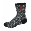 Fuzzy Crew Socks with Direct Embroidery | https://www.bestnamebadges.com