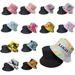 Custom Tie Dye Bucket Hat | https://www.bestnamebadges.com