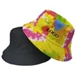 Custom Tie Dye Bucket Hat | https://www.bestnamebadges.com