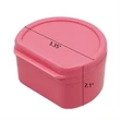 Portable Plastic Denture Storage Container | https://www.bestnamebadges.com