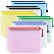 Plastic Mesh Zipper Pouch Document Bag | https://www.bestnamebadges.com