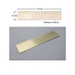 EDC Mini Portable Double Scale Brass Ruler w/ Golden Tassels | https://www.bestnamebadges.com