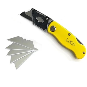 Folding Utility Knife with Blades | https://www.bestnamebadges.com