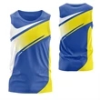 Unisex 125 GSM Woven Roving Performance Sublimation Tank Top | https://www.bestnamebadges.com