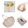 Sonnet Collapsible Cotton Mesh Tote | https://www.bestnamebadges.com