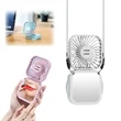 USB Rechargeable Foldable Fan w/ Mirror | https://www.bestnamebadges.com