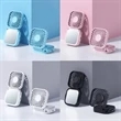 USB Rechargeable Foldable Fan w/ Mirror | https://www.bestnamebadges.com