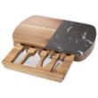 Black Marble Cheese Board Set with Knives | https://www.bestnamebadges.com