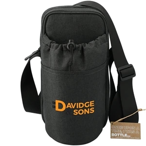 Traver RPET Adjustable Bottle Sling Cooler w/Pouch | https://www.bestnamebadges.com