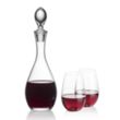 Malvern Decanter & Boston Stemless Wine | https://www.bestnamebadges.com