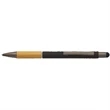 Bamboo Soft Touch Rubber Metal Pen | https://www.bestnamebadges.com